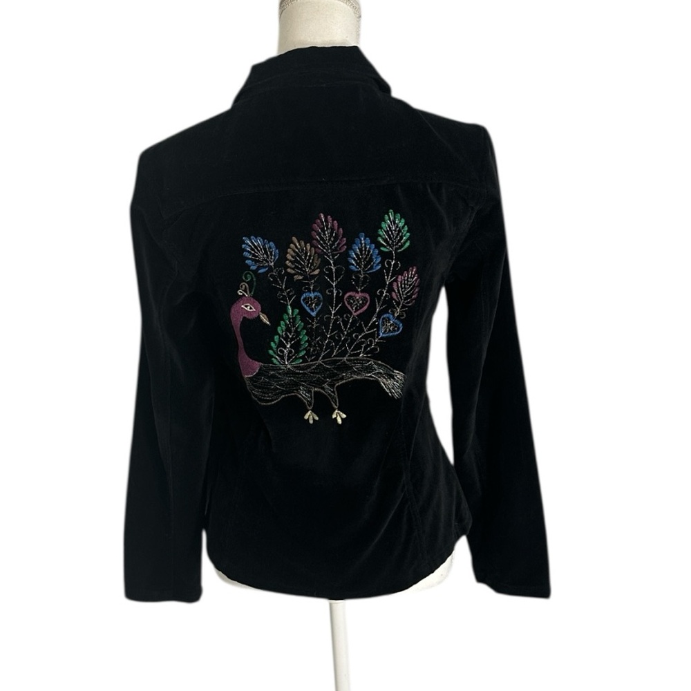Blue Sky Black Velvet Blazer